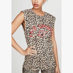 The Upside Leopard Print Muscle Tank Top
